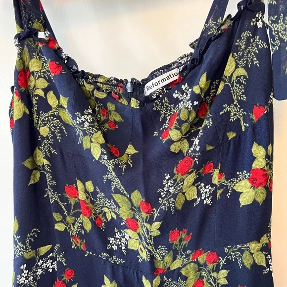 Reformation Nikita dress in Bordeaux size 10 - Picture 7 of 10